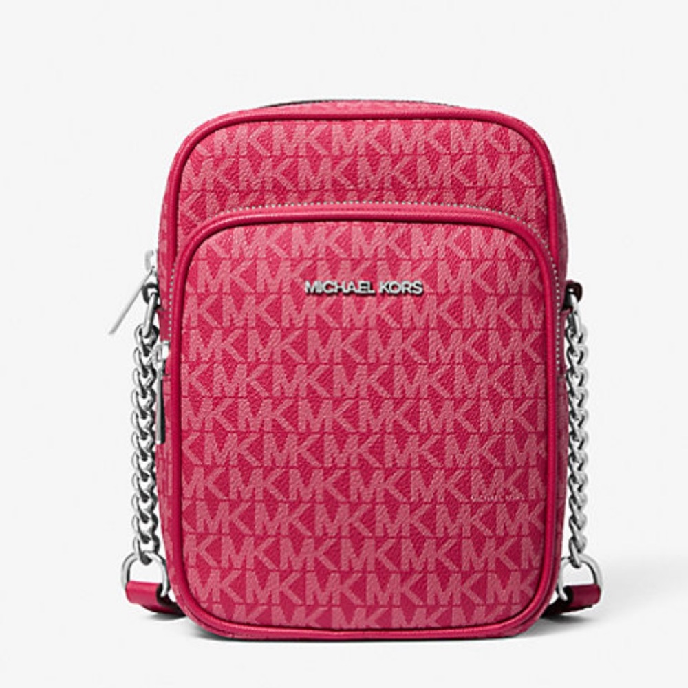 MICHAEL KORS Jet Set Travel Md Signature Logo Crossbody Flight Bag
DK RASPBERRY